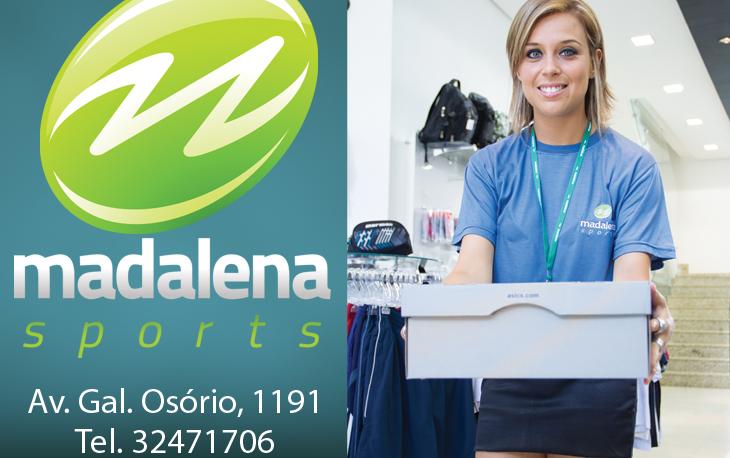 Anncio institucional para Madalena Sports, a pricipal loja de material esportivo de Bag.